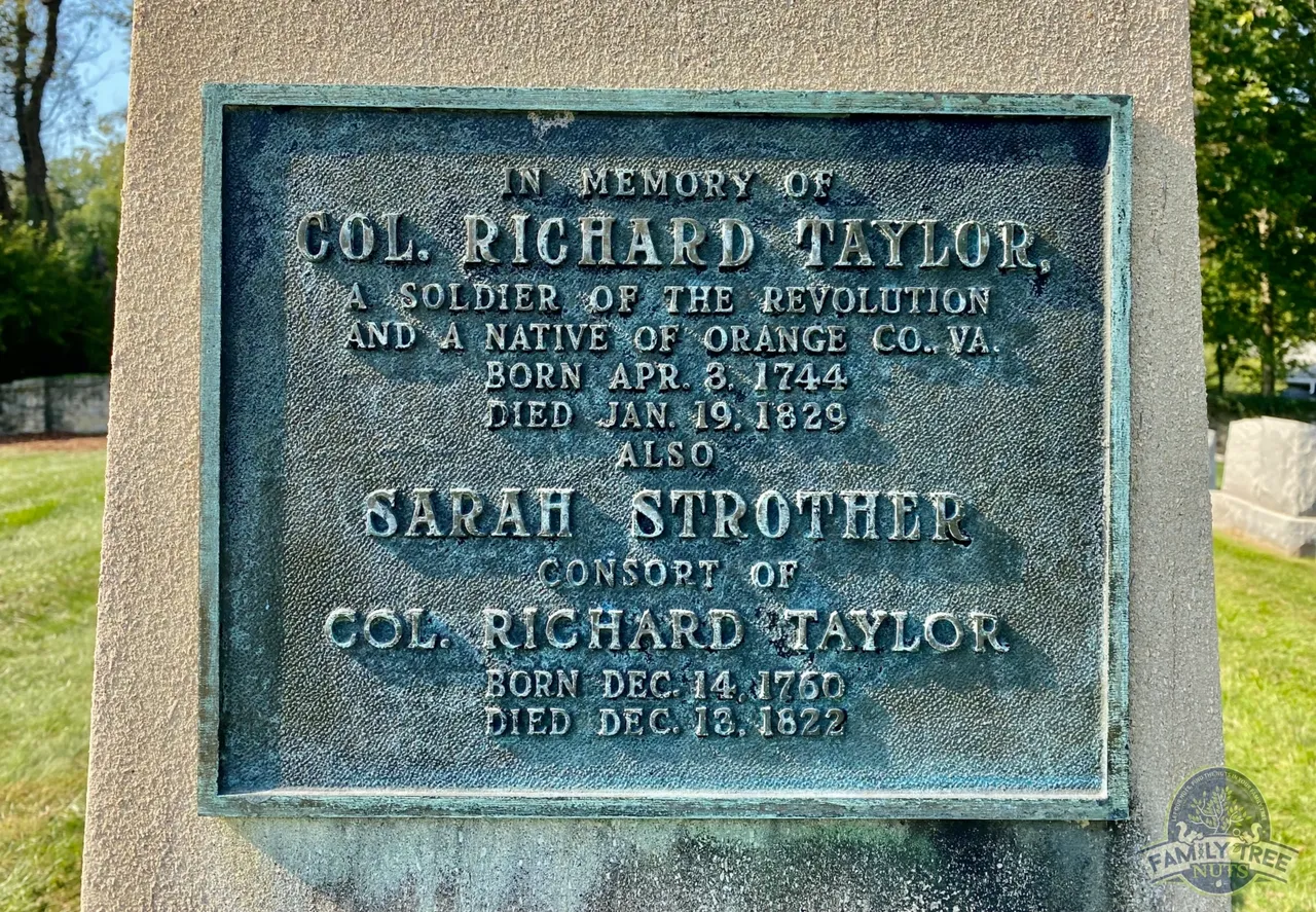 Grave of Col. Richard Taylor, in Zachary Taylor, National Cemetery, in Louisville, Kentucky